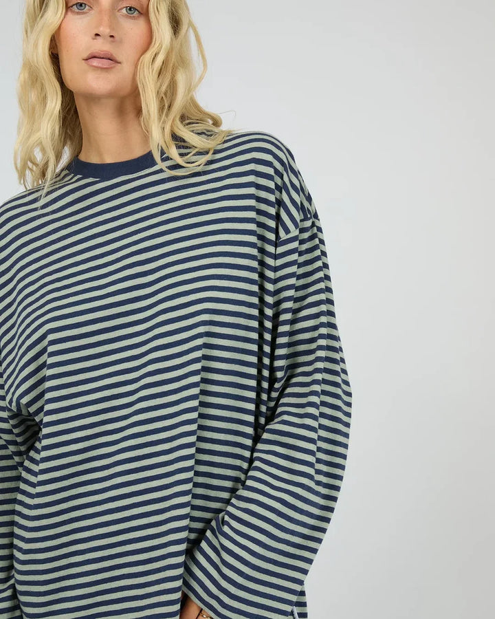 All About Eve Paloma LS Stripe Tee - Sage