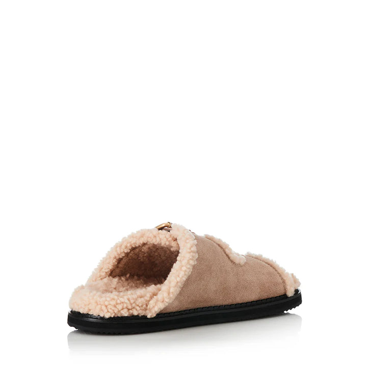 Alias Mae Panama Slide - Natural Suede/Shearling