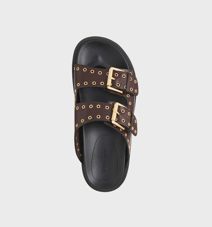 Alias Mae Patsy Slide- Choc Leather