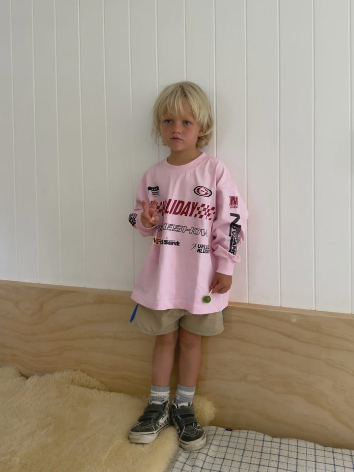 Ssaint Kids Moto Tee - Pink