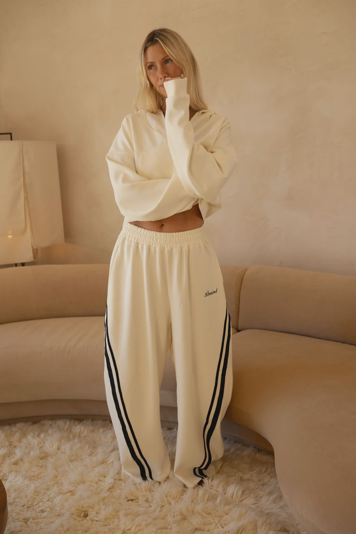 SSAINT Barrel Trackpant - Butter/Navy