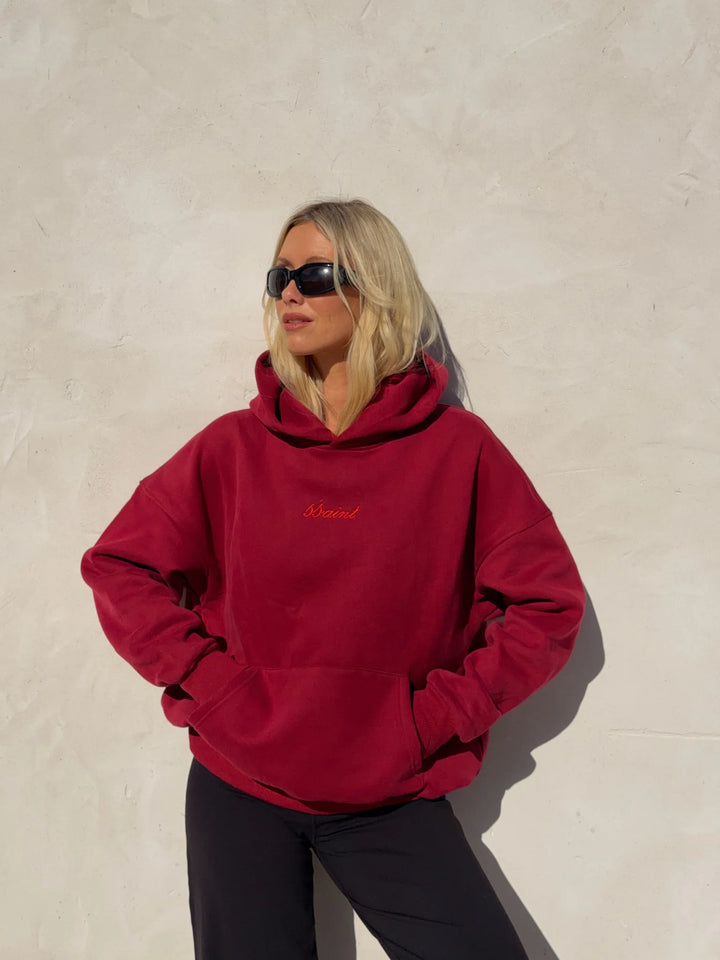 SSAINT Tonal Hoodie - Cherry