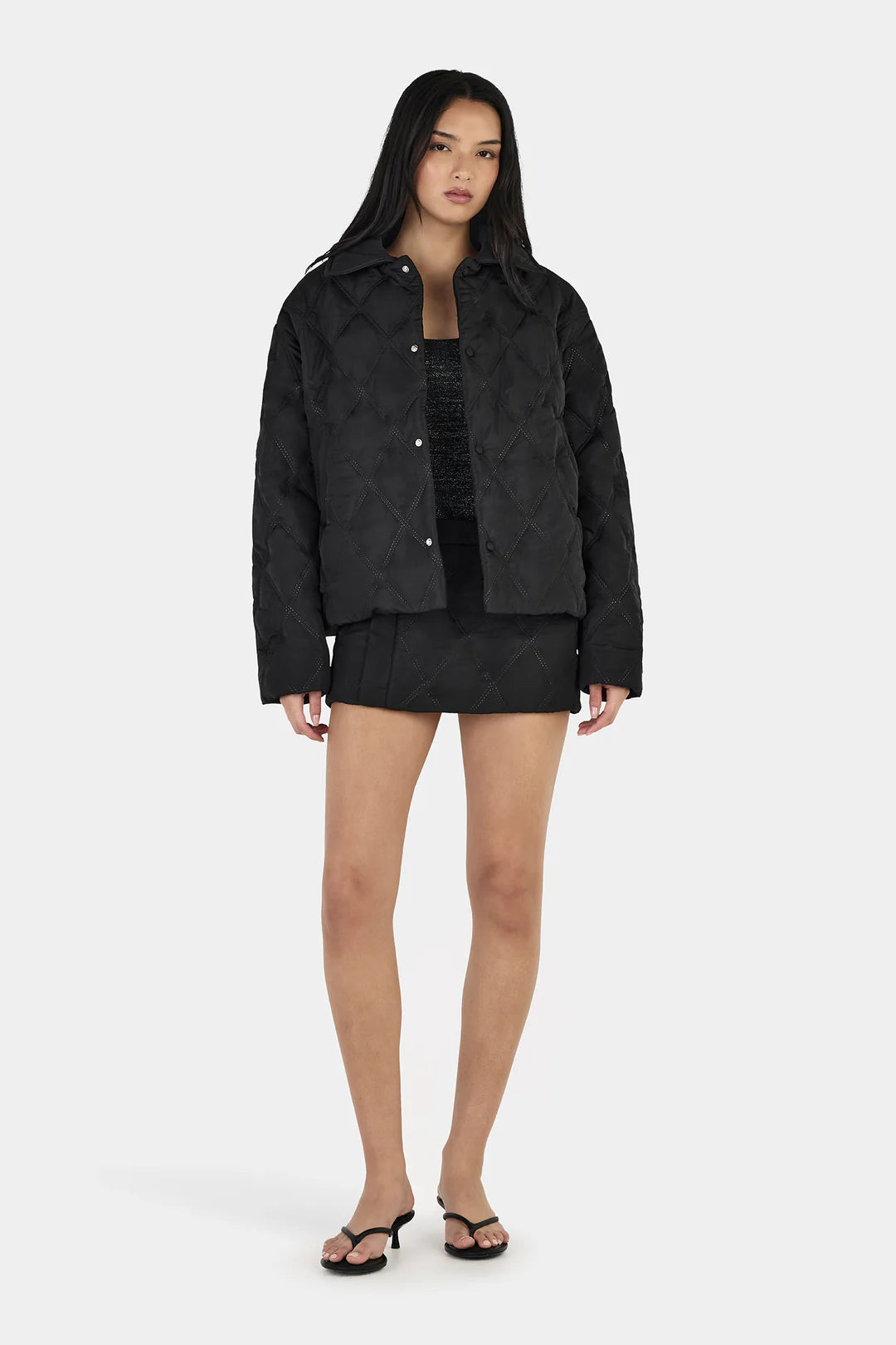 Ownley Quinton Quilted Jacket - Black