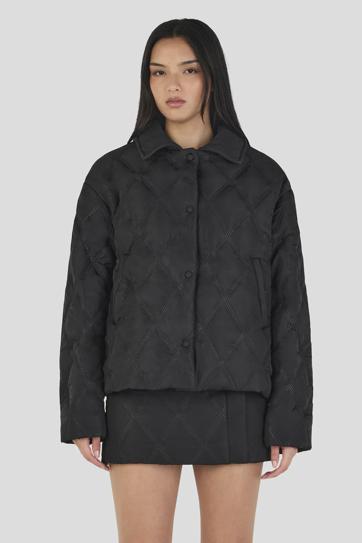 Ownley Quinton Quilted Jacket - Black