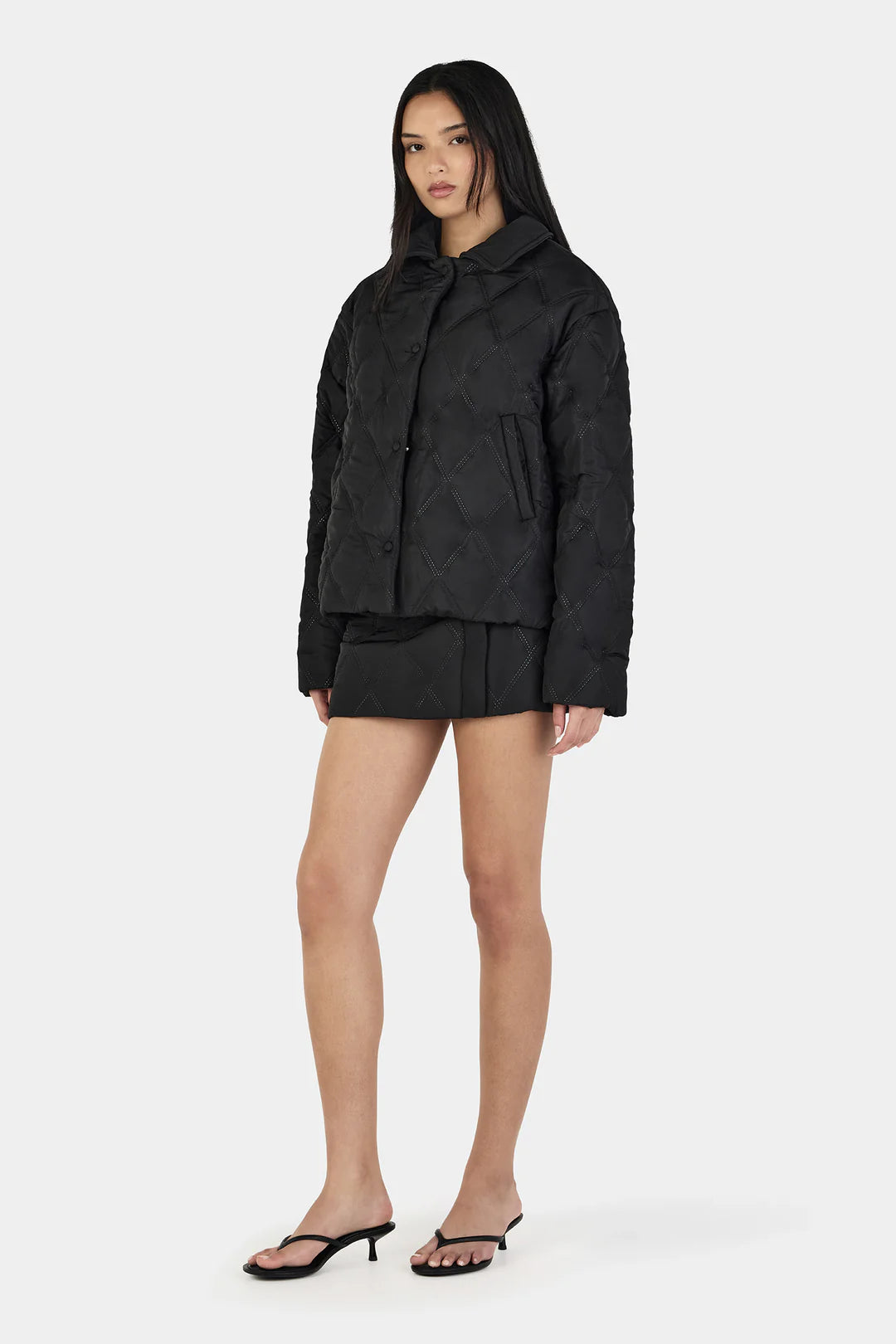 Ownley Quinton Quilted Jacket - Black