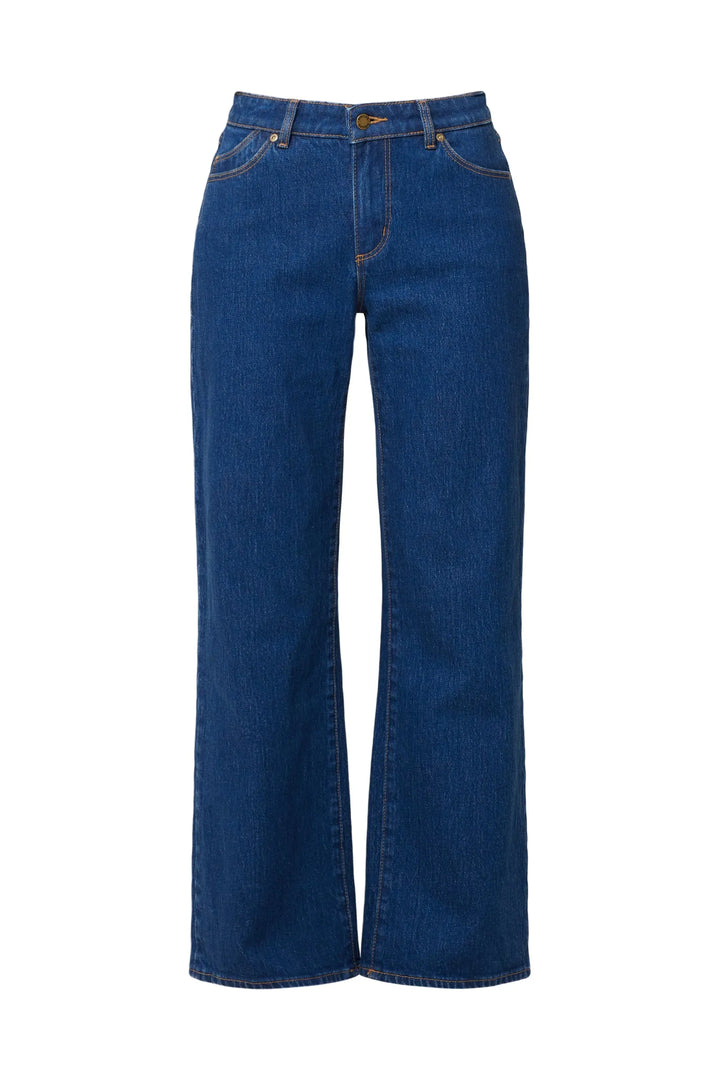 Rolla's Heidi Low Jean - Dark Stone - Dark Vintage Blue