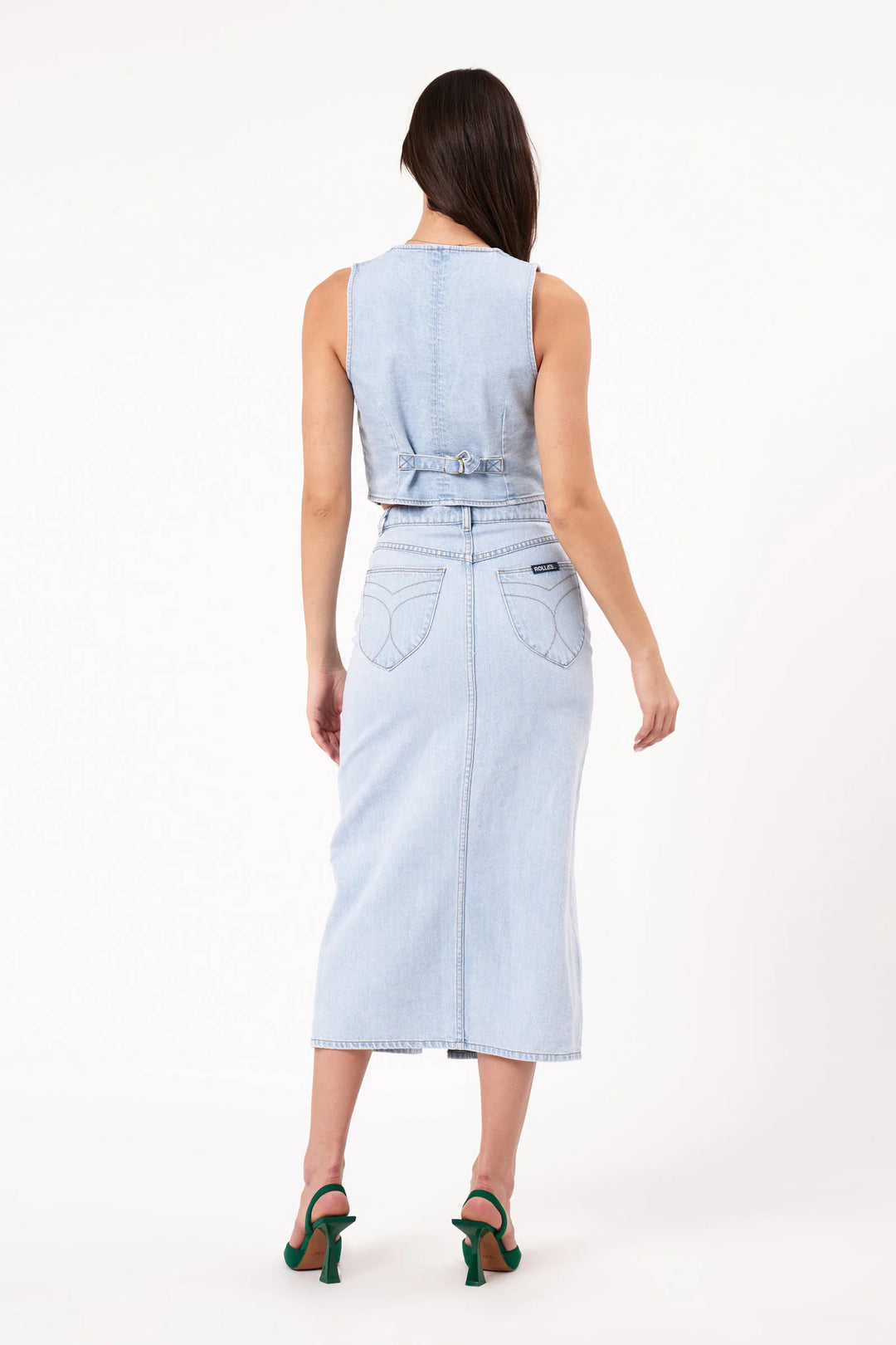 Rolla's Sailor Denim Skirt - Light Vintage Indigo
