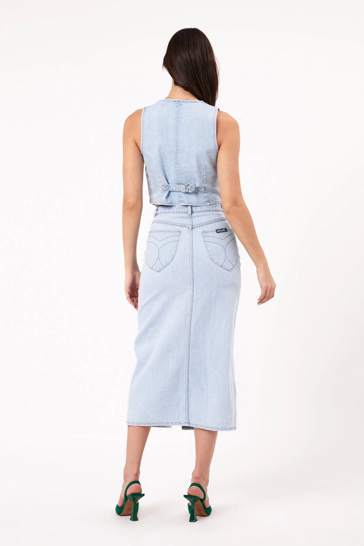 Rolla's Sailor Denim Skirt - Light Vintage Indigo