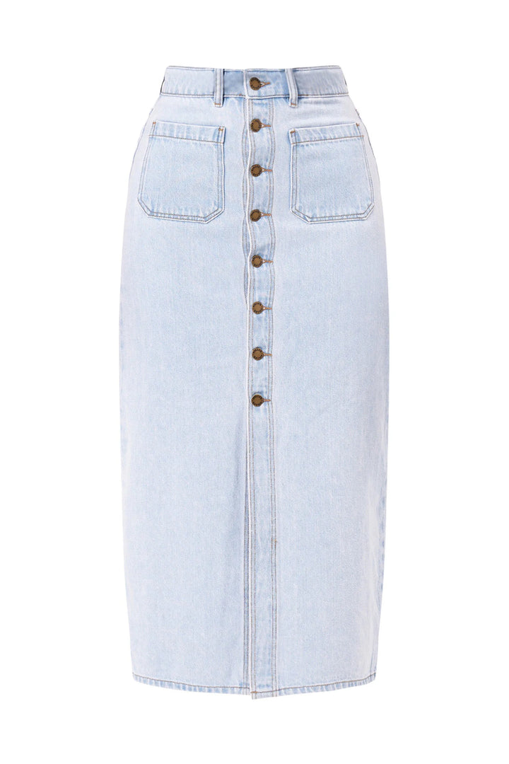 Rolla's Sailor Denim Skirt - Light Vintage Indigo