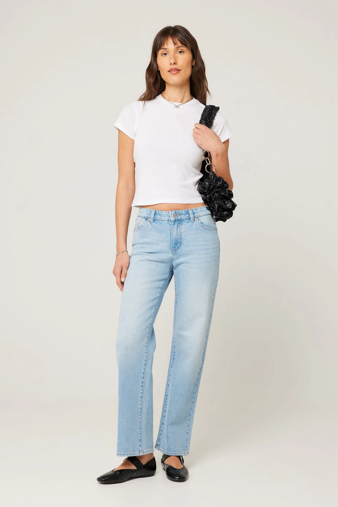 Rolla's Heidi Low Jean - Sunshine - Light Vintage Blue