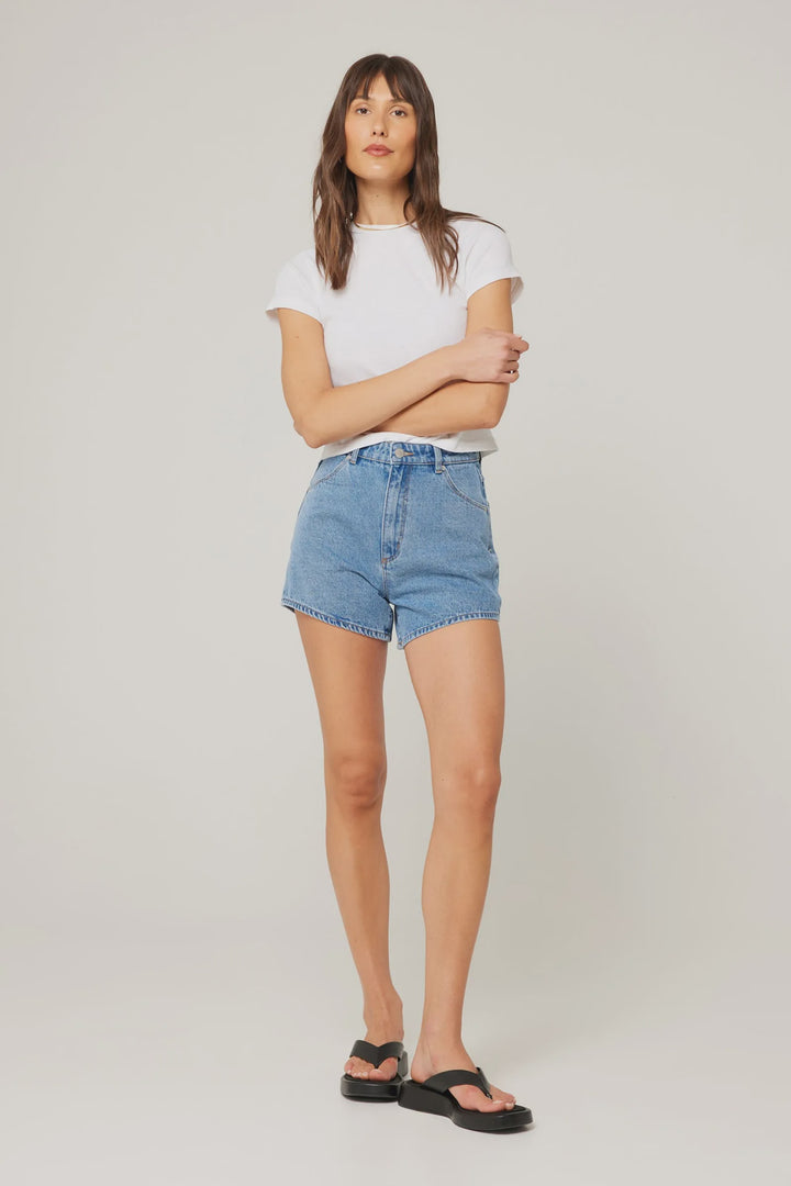 Rolla's Mirage Denim Short - Jenna - Mid Vintage Blue