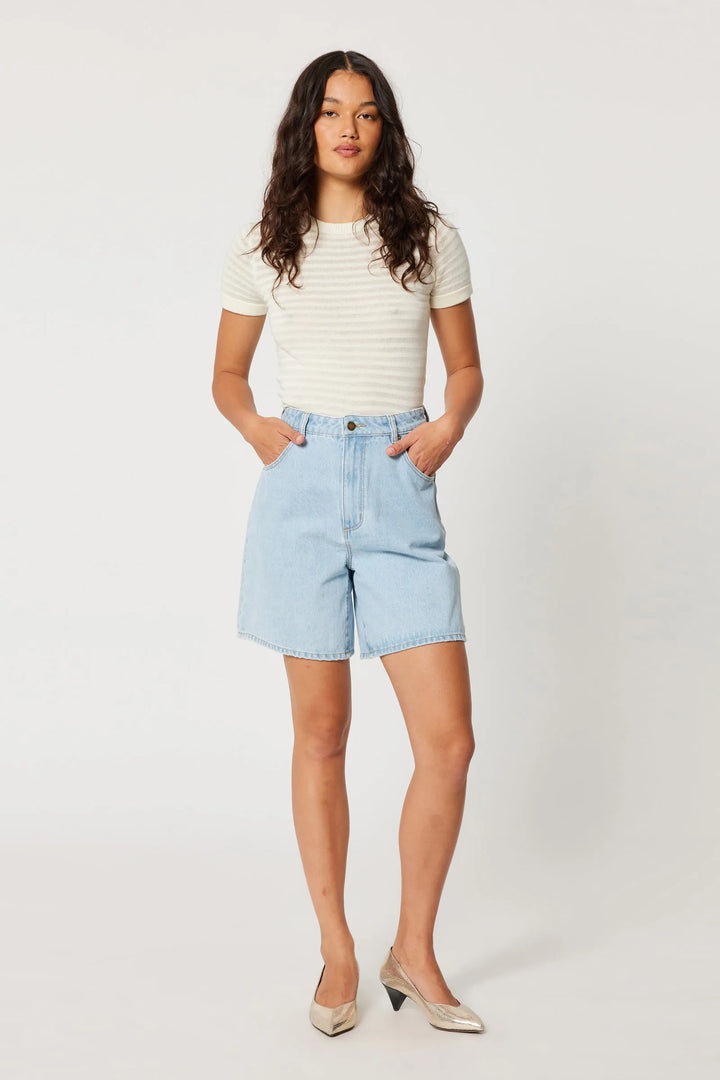 Rolla's Super Mirage Denim Short - Nina Blue - Light Blue