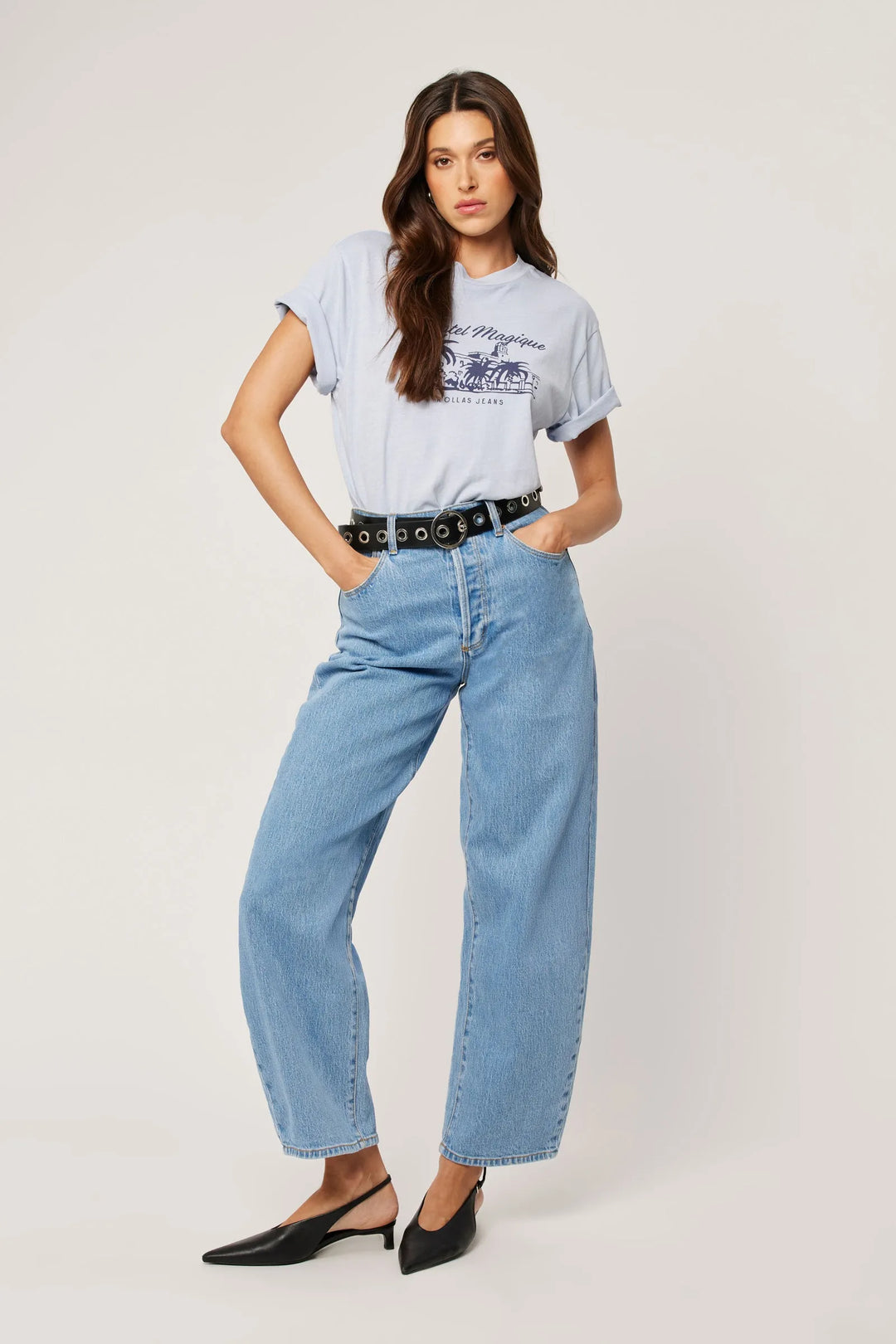 Rolla's Gigi Barrel Jean - Country Blue