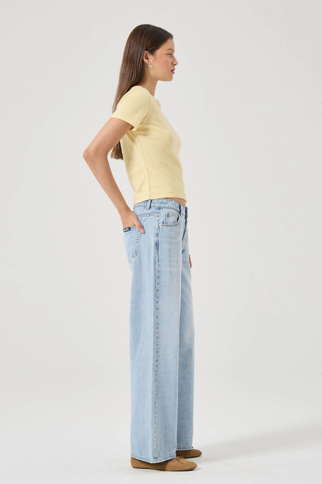 Rolla's Kate Mid Baggy Jean - Breezy Blue