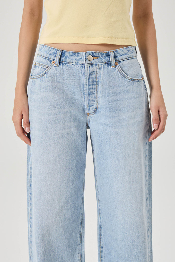 Rolla's Kate Mid Baggy Jean - Breezy Blue