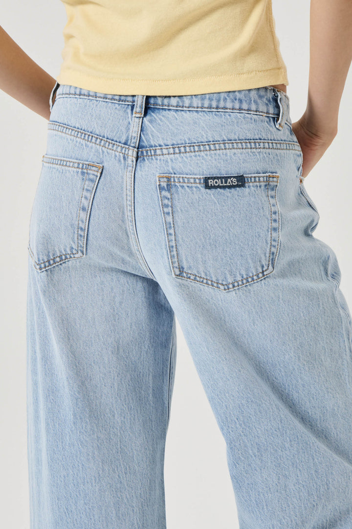 Rolla's Kate Mid Baggy Jean - Breezy Blue