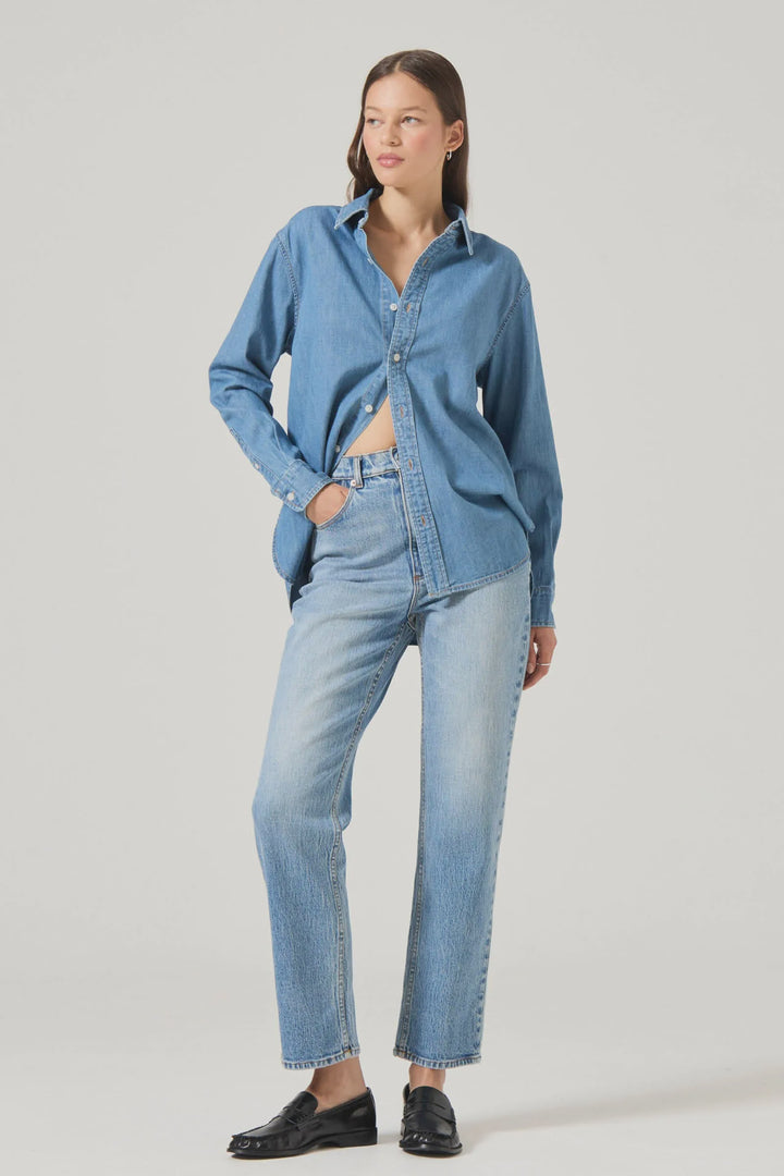 Rolla's LouLou Straight Jean - Lennon Blue