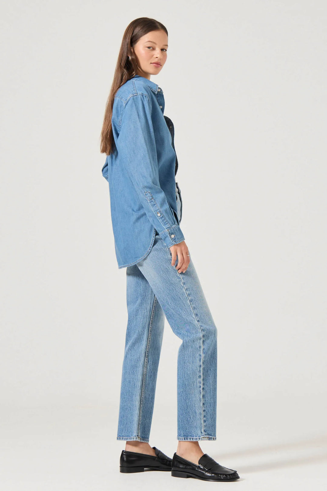 Rolla's LouLou Straight Jean - Lennon Blue