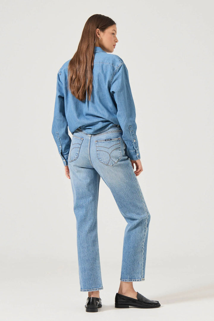 Rolla's LouLou Straight Jean - Lennon Blue