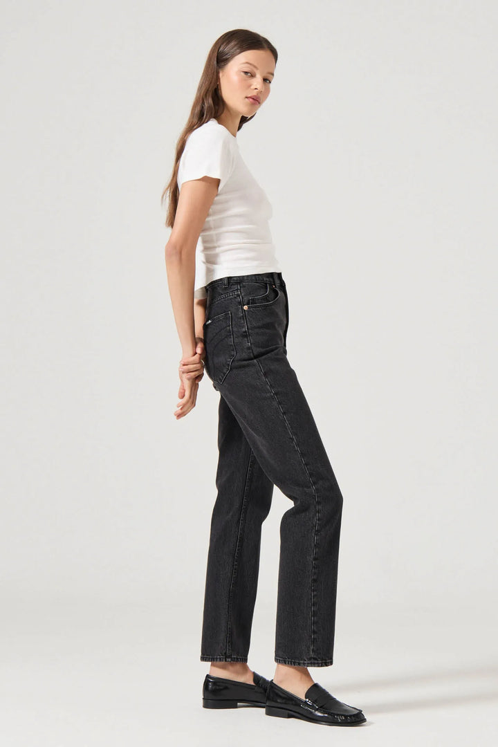 Rolla's LouLou Straight Jean - Black Sand Vintage