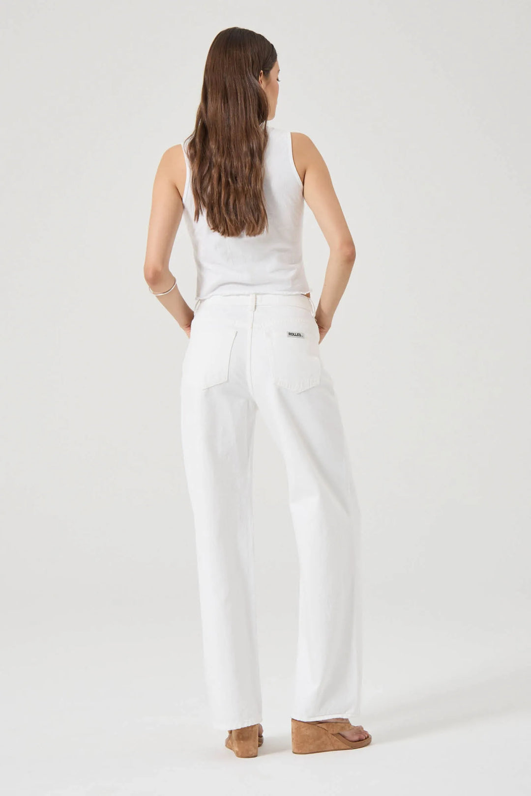 Rolla's Kate Mid Baggy Jean - Vintage White