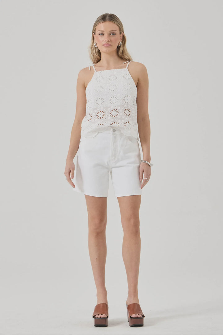Rollas 90's Relaxed Denim Short- Vintage White