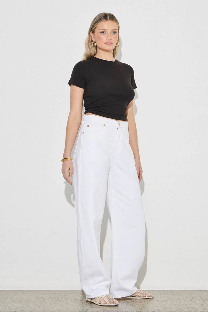 Rollas ARC Barrel Jean-White Gold