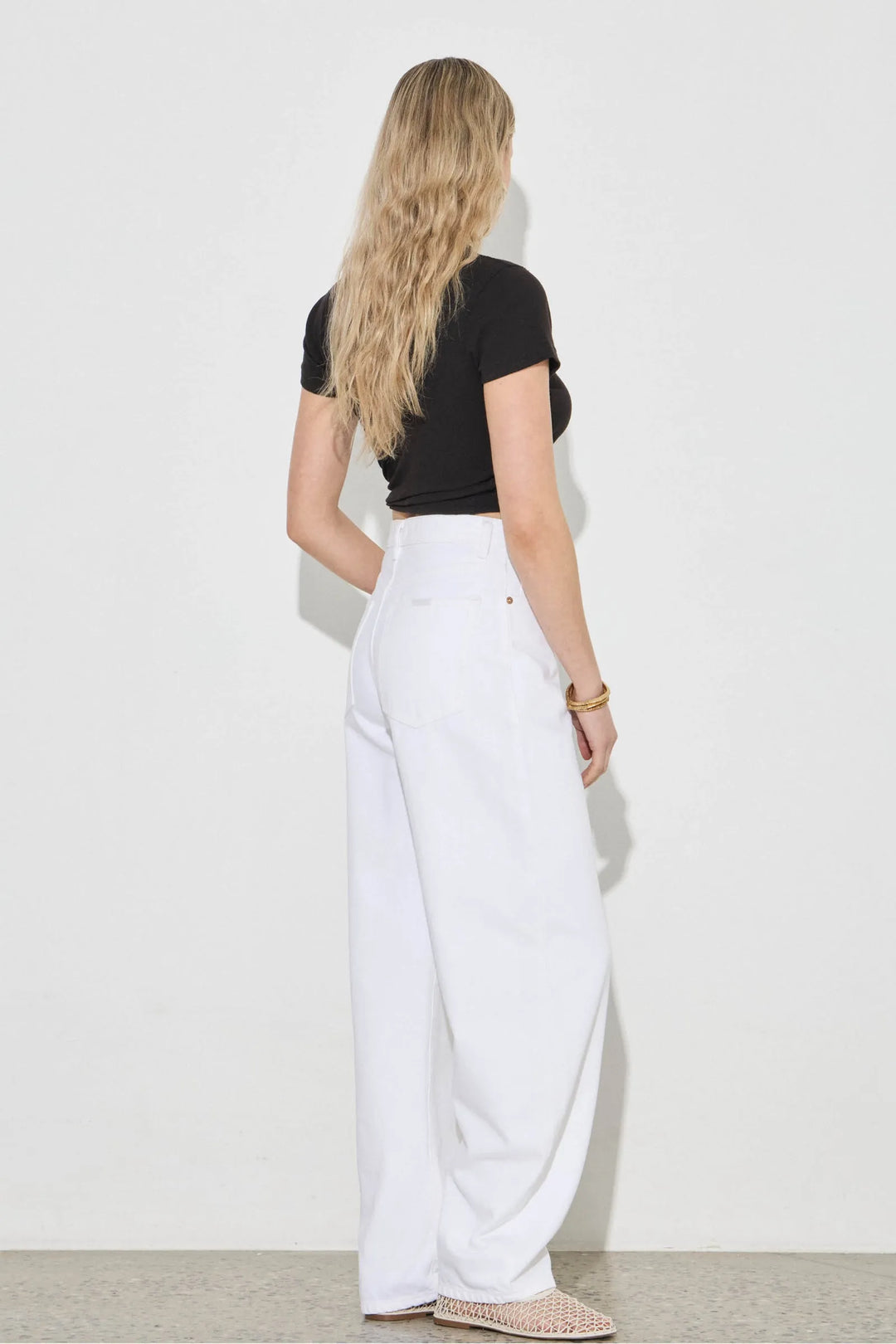 Rollas ARC Barrel Jean-White Gold