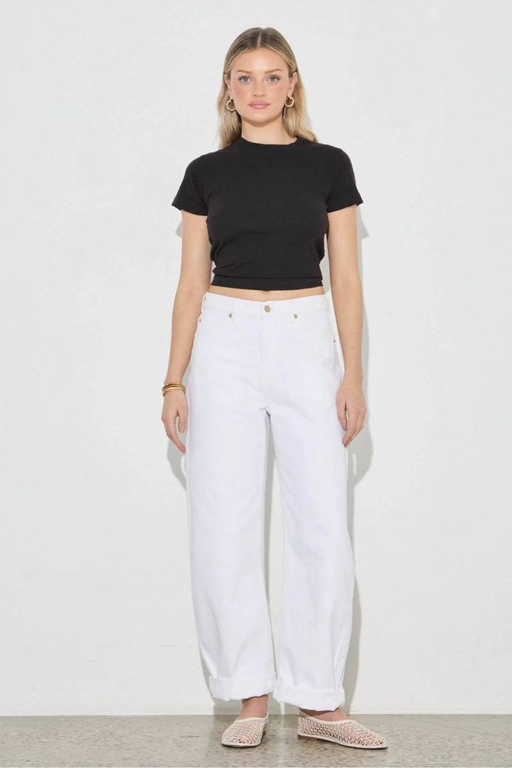 Rollas ARC Barrel Jean-White Gold