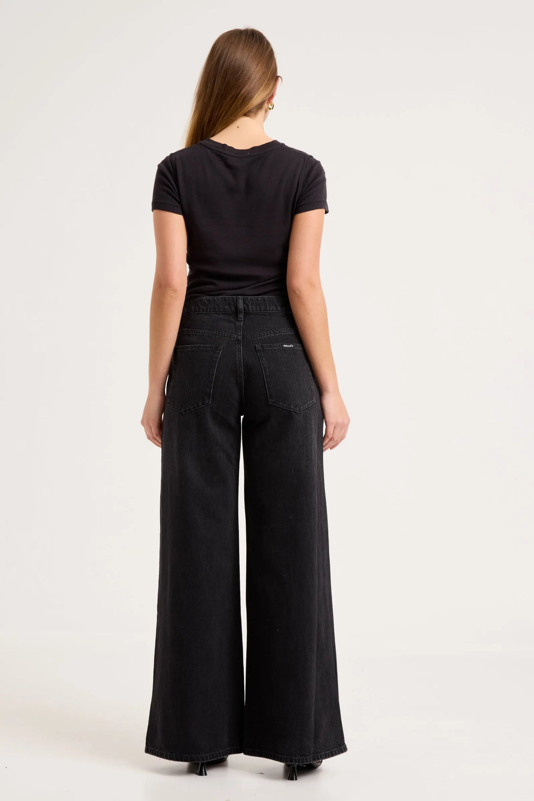 Rollas Frankie Loose Denim Jean - Mercer Black