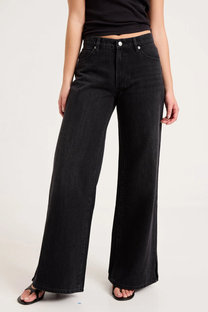 Rollas Frankie Loose Denim Jean - Mercer Black