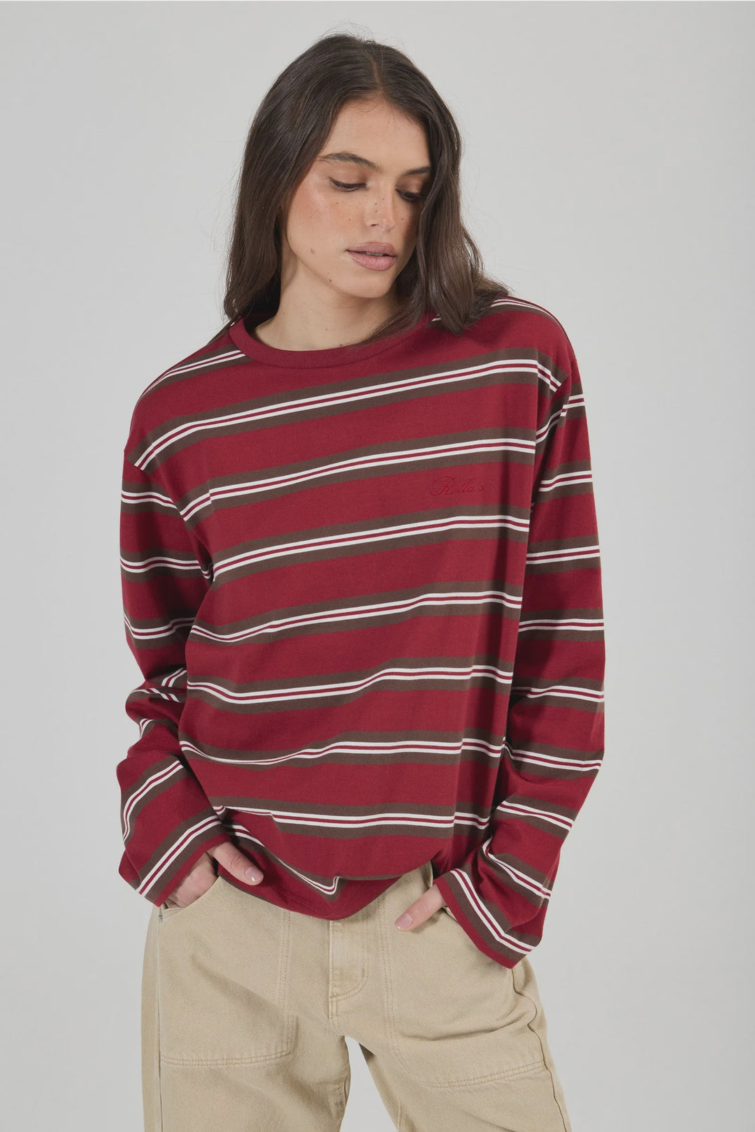Rollas Big City LS Tee - Stripe