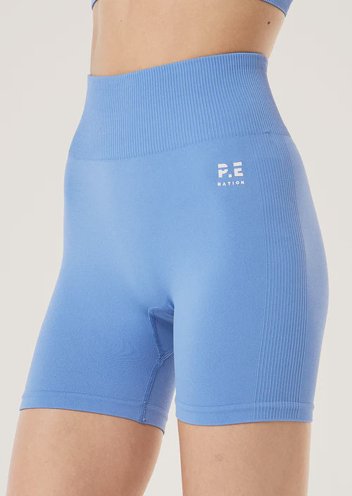 P.E Nation Restore Seamless 5" Bike Short-Summer Sky