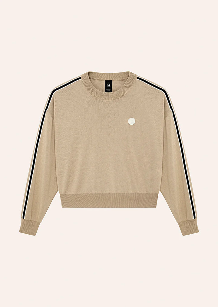 P.E Nation Retreat Knit Jumper - Oxford Tan