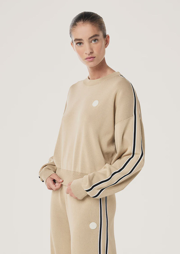 P.E Nation Retreat Knit Jumper - Oxford Tan