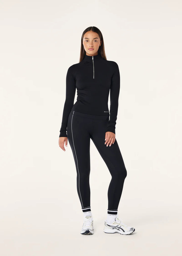 P.E Nation Routine Quarter Zip Long Sleeve - Black