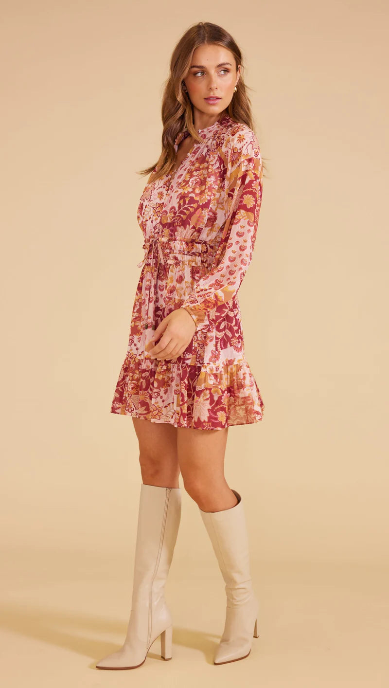 Rylee Mini Dress - Pink Floral