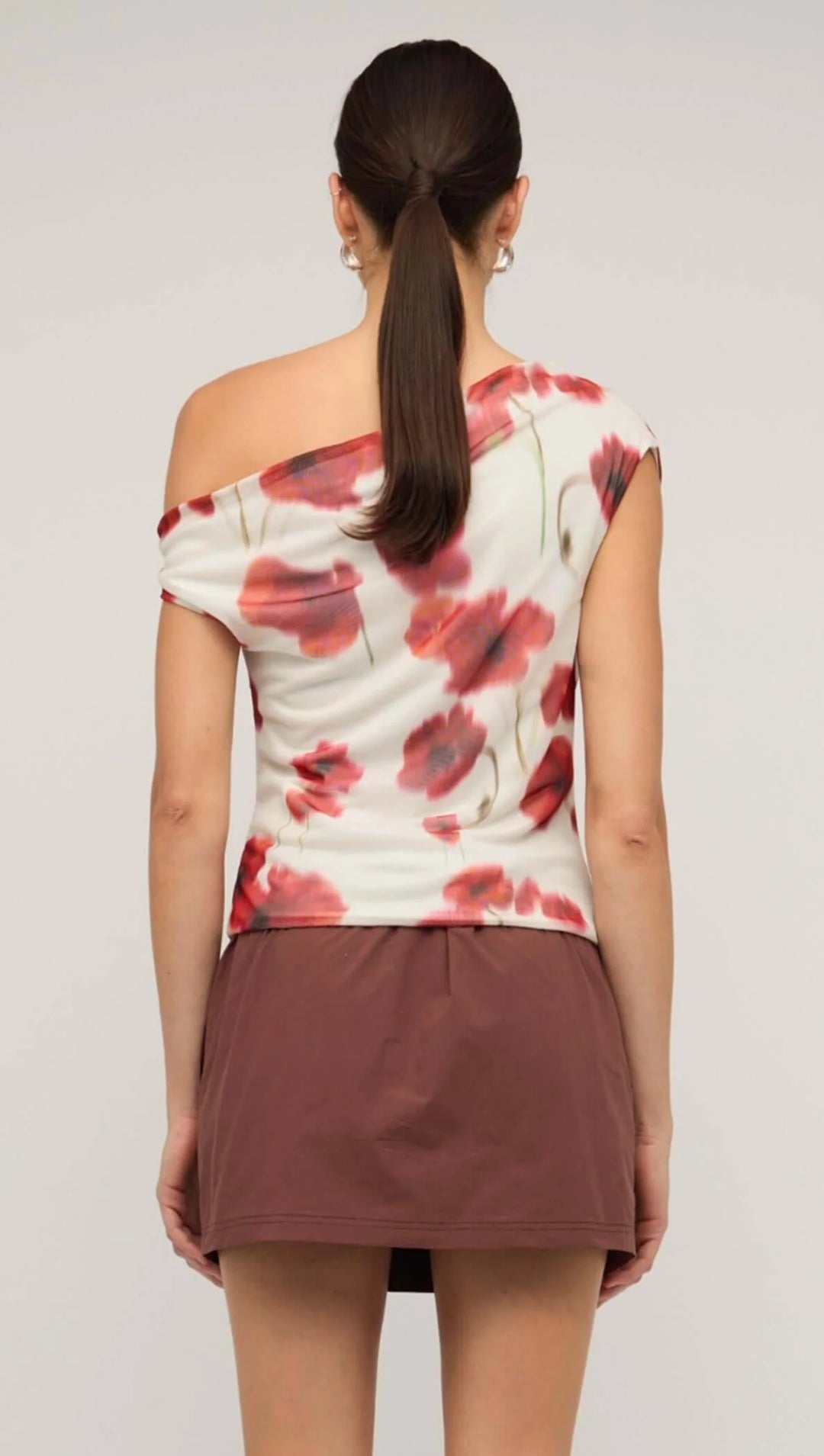 Staple The Label Lumi Mesh Top - Red Poppy