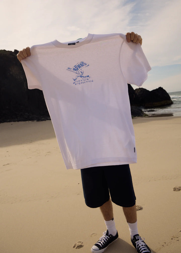 Afends Flyn Retro Tee-White