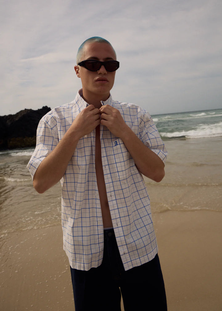 Afends In hale Short Sleeve Shirt-White