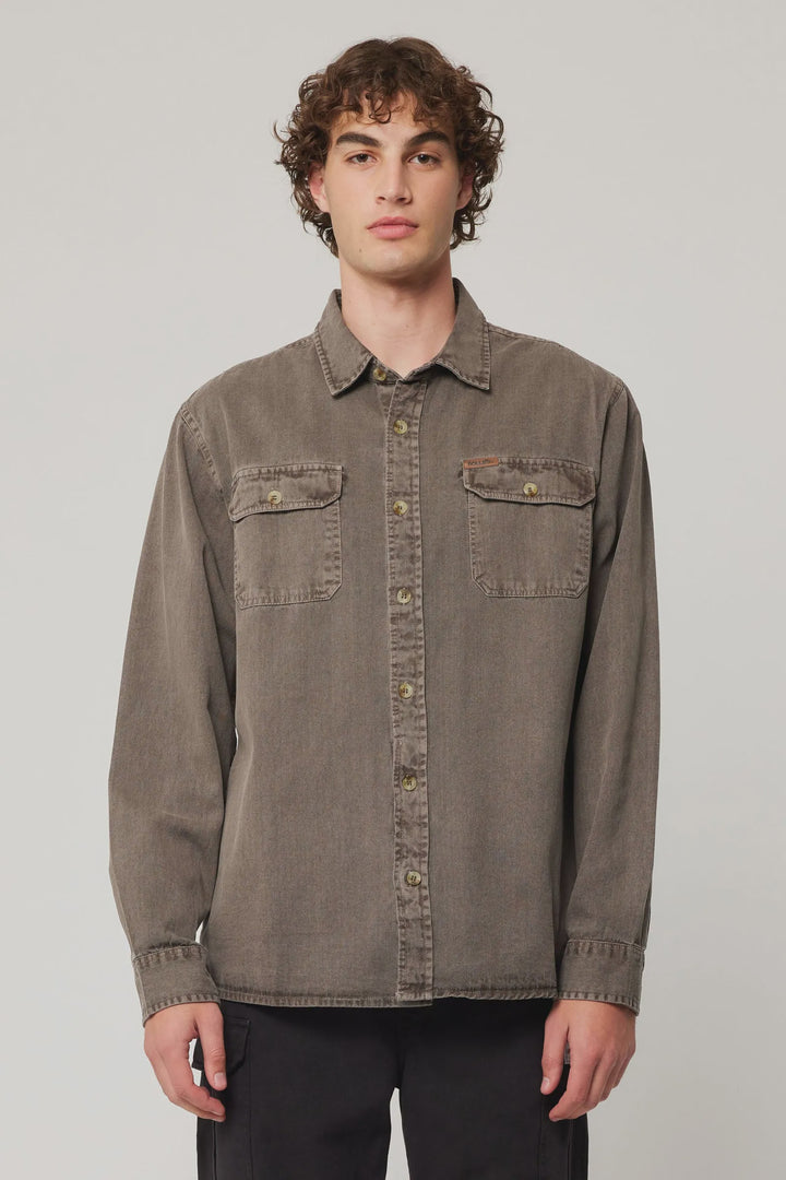 Rolla's Trailer Drill Shirt - Brown