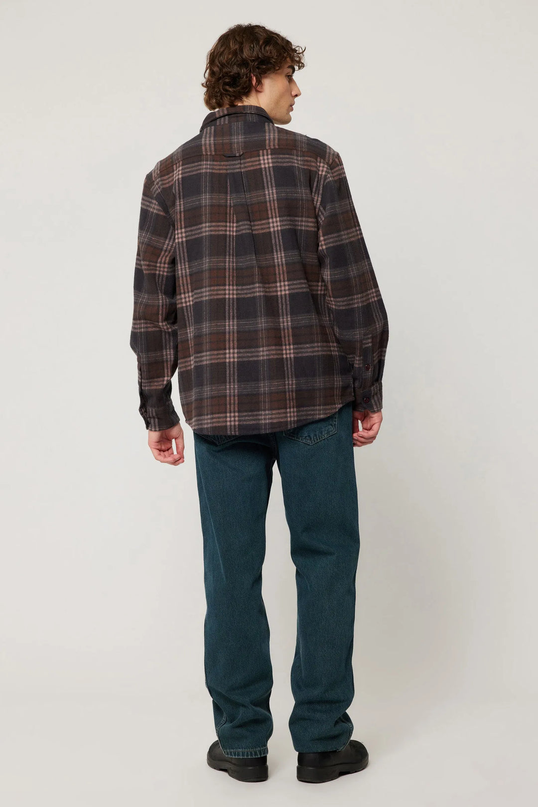 Rolla's Trailer Check Shirt - Brown Check