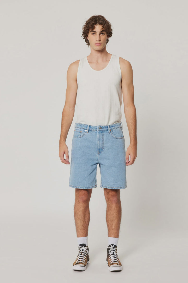 Rolla's Ezy Denim Short - Bronte - Light Vintage Blue