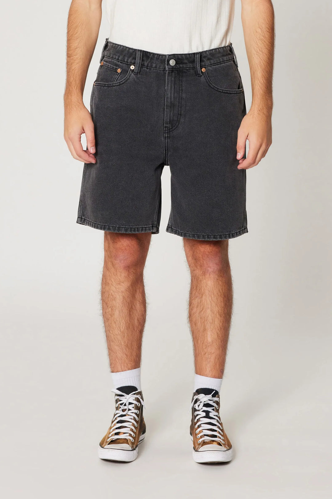 Rolla's Ezy Denim Short - Stingray - Washed Black