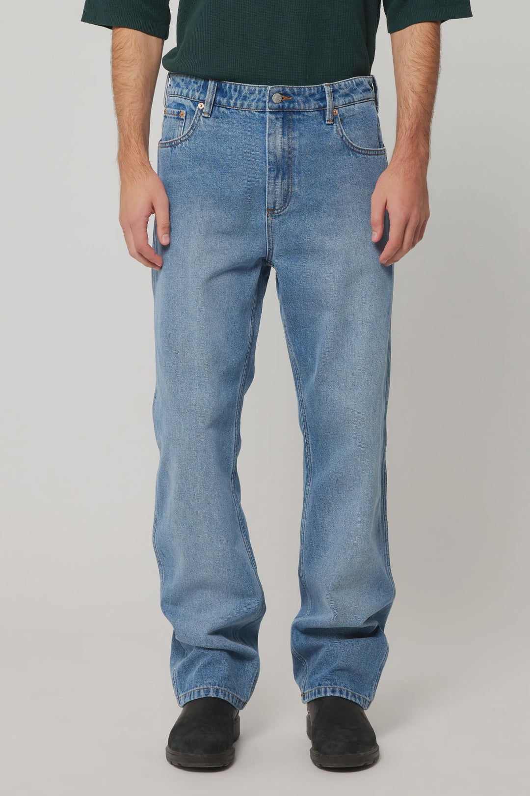 Rolla's Ezy Denim Jean - Barwon - Mid Blue