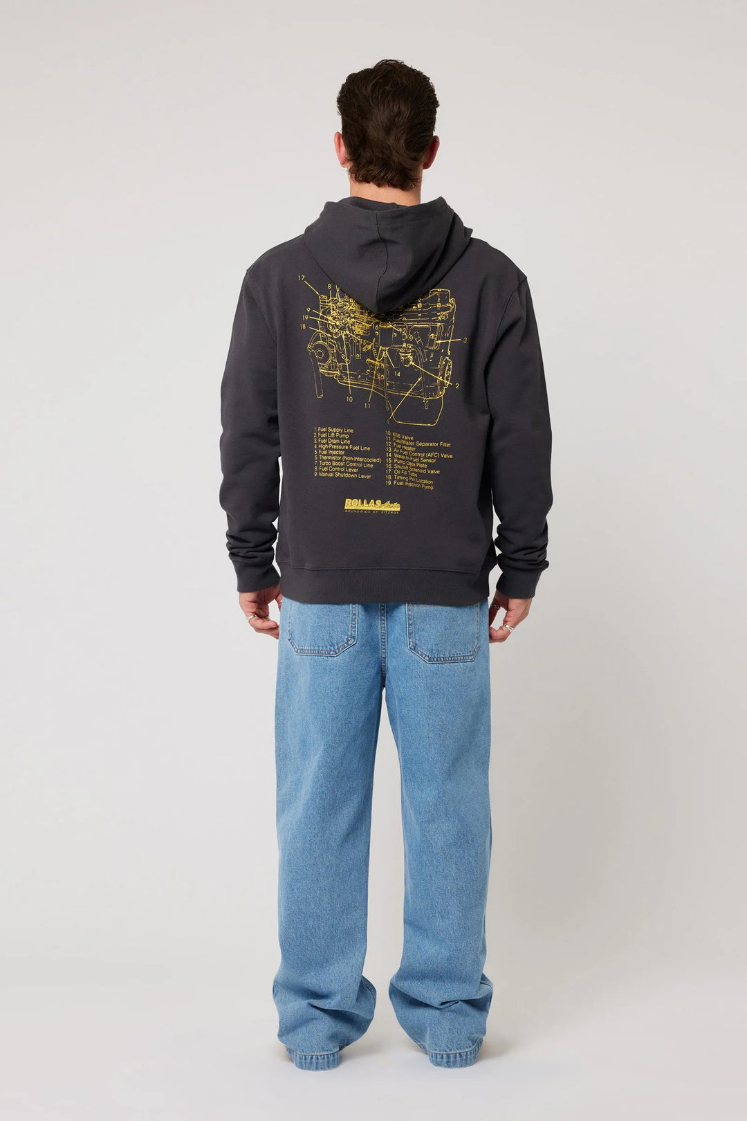 Rolla's Shift Hoodie - Sulphur Black