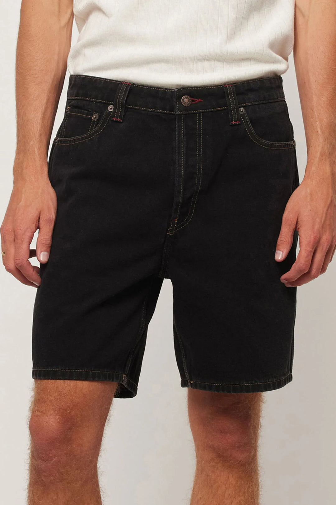 Rolla's Ezy Denim Short - Bevel - Washed Black