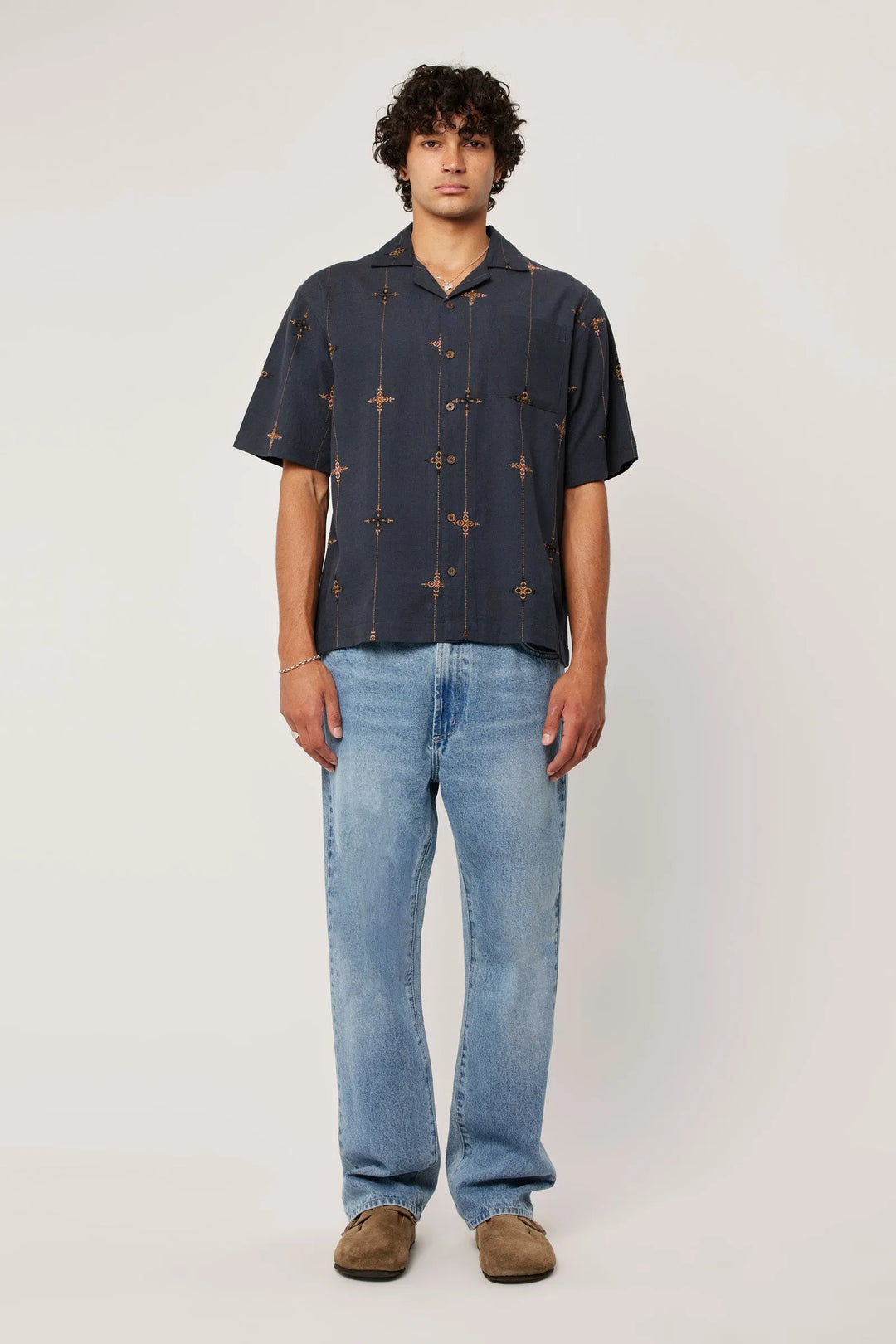 Rollas Kings Cross Bowler Shirt- Deep Ink