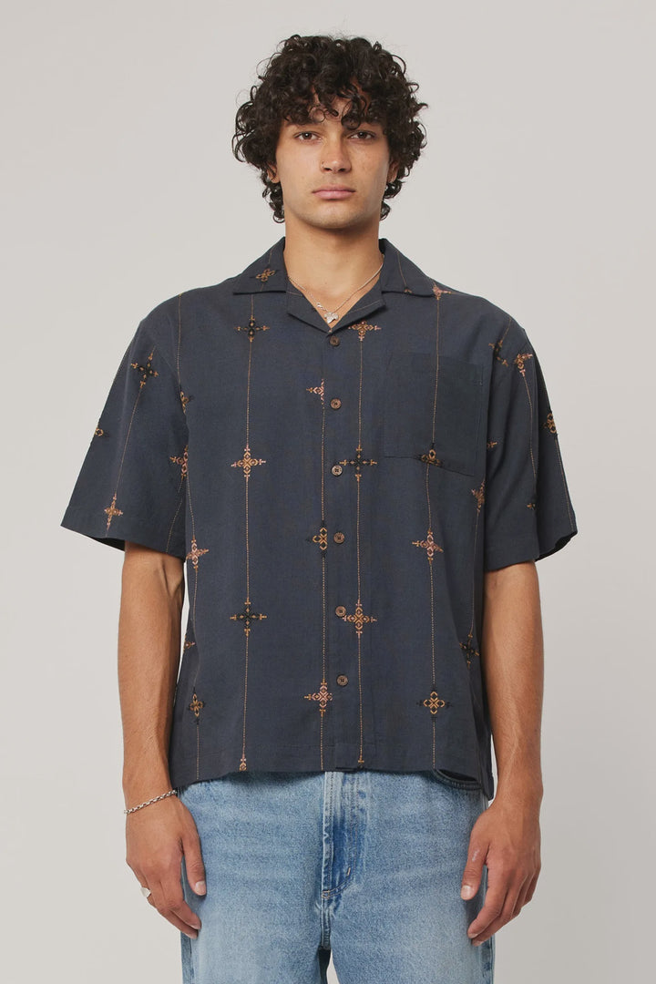 Rollas Kings Cross Bowler Shirt- Deep Ink