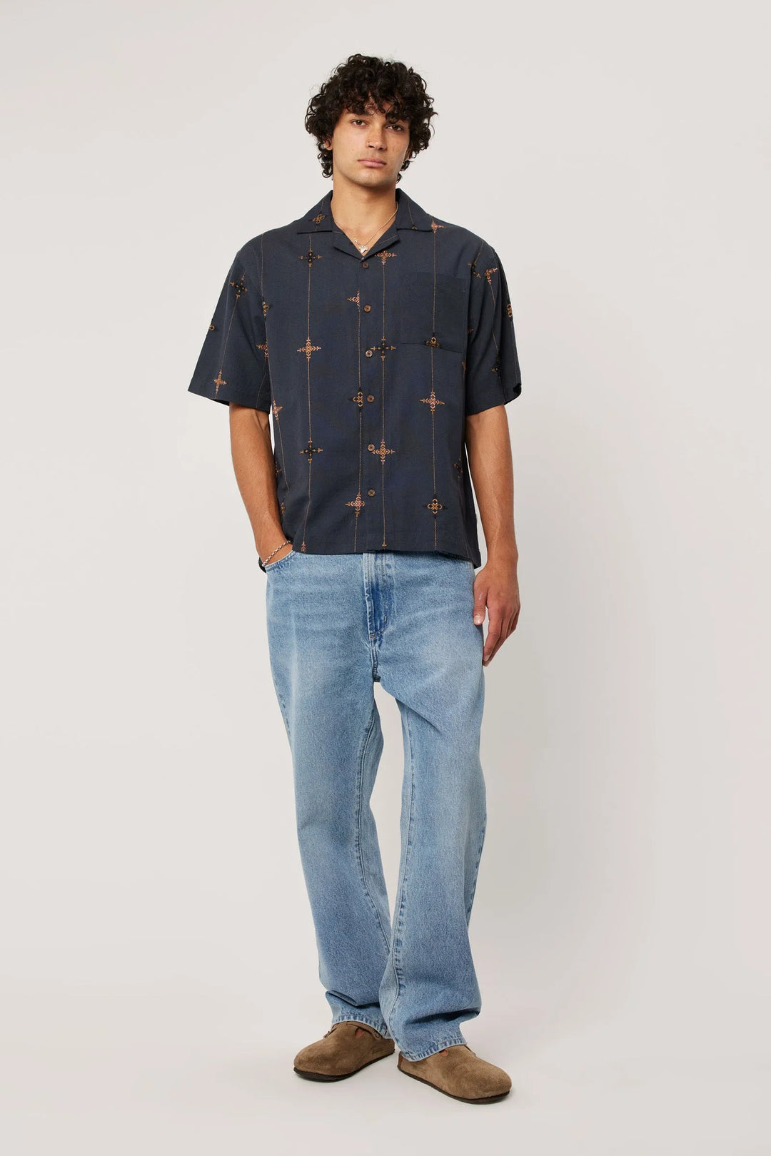 Rollas Kings Cross Bowler Shirt- Deep Ink